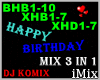 Happy Bday Mix 3 in 1