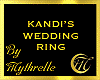 KANDI'S WEDDING RING