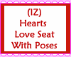 Hearts Love Seat wPoses