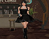 black corset dress