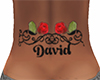 David Tattoo Red Rose