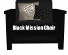 Mission Style Chair BLK