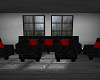Red-black Poseless Couch