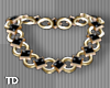 TD l Gold Black Necklace