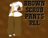Brown Scrub Pants RLL
