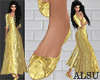 Gold indian shoes