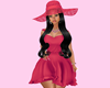 Flowy Pink Hat
