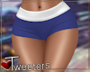 Blue White Mini Shorts