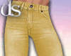 Straight Beige Jeans