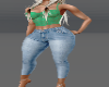 DJM Mg Lace &DENIM Capri
