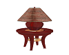 japanese lamp and table