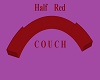 Half Red Couch