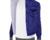 blue swade cotton jacket