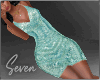 !7 Aqua Shimmer Dress