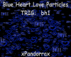 Blue Heart Luv Particles