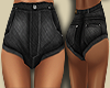 Black Denim Shorts. Bm