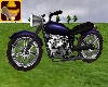 Blue Motorbike Animated