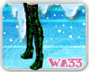 WA33 Green Thigh Boots