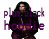 plum black hoodie