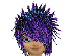 purple spiked hair