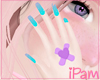 p. blue babygirl nails
