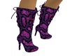 boot purple and black