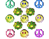 Peace/Smileys Floaties