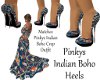 Pinkys Indian Boho Heels