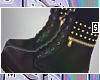 ϟ Studded Boots Blk
