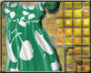 [f] Green Flower Dress