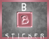 Letter B-1 Sticker *me*