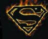 flaming superman t shirt