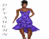 VOLENTE PURPLE PRNT DRES