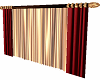 OPEN red gold curtain