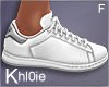 K white sports shoes F