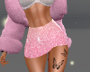 Glitter mini skirt