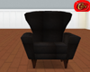 black relaxed chair