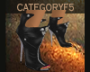[F5]BLACK LEATHER BOOTS