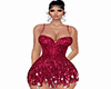 fuchsia sequins dress