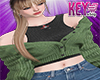 K- Cardigan Green Set