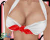 White/Red PinUp Top