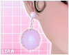 Lilac Fluffy Earrings