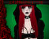 Dark Crimson Hoodie Hair