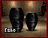 *F* 3 Black Shiny Vases
