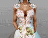 FLOWERED BRIDE DRESS