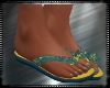 Yellow Summer Flip Flops