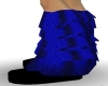 *J*Blue Furry Rave Boots