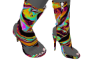 Trippy Neon Heels