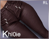 K Red wine leather pants