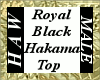 Royal Black Hakama Top M
